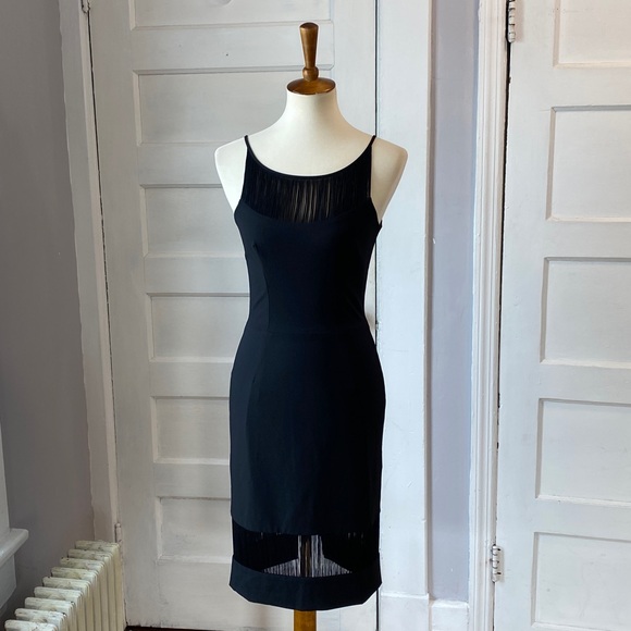 Dress the Population Dresses & Skirts - Dress the Population Fringe Midi Dress, Size M